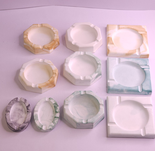 خرید زیر سیگاری ساده از جنس سنگ مصنوعی دکوراتیو لیانا