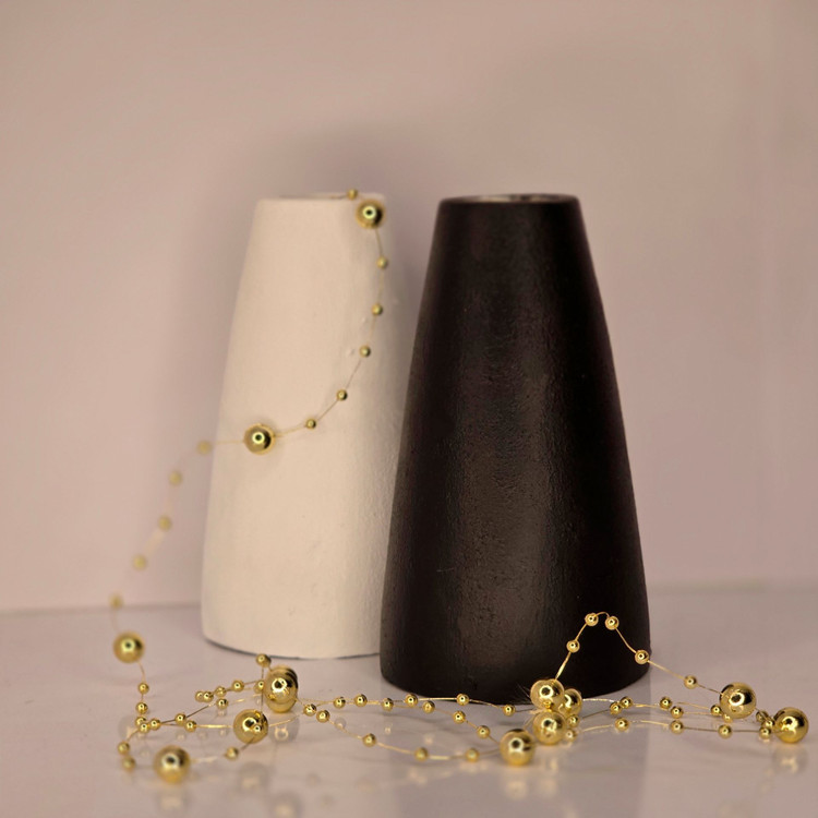 گلدان ضد آب مخروطی فروشگاه لیانا سنگ مصنوعی ارفاع 20 سانت